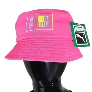 Puma Pink Bucket Hat Sun Hat -Q